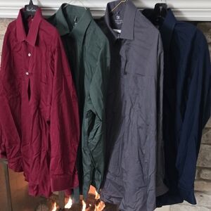 Men's Classic Button-Up Shirt Collection (4 In Total)